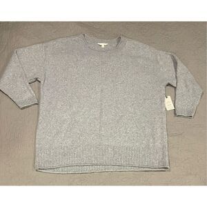 Terra & Sky Plus 2X Soft Gray Pullover Sweater New